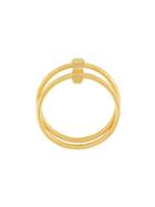 Maria Black 'double Row' Ring, Women's, Size: 52, Metallic