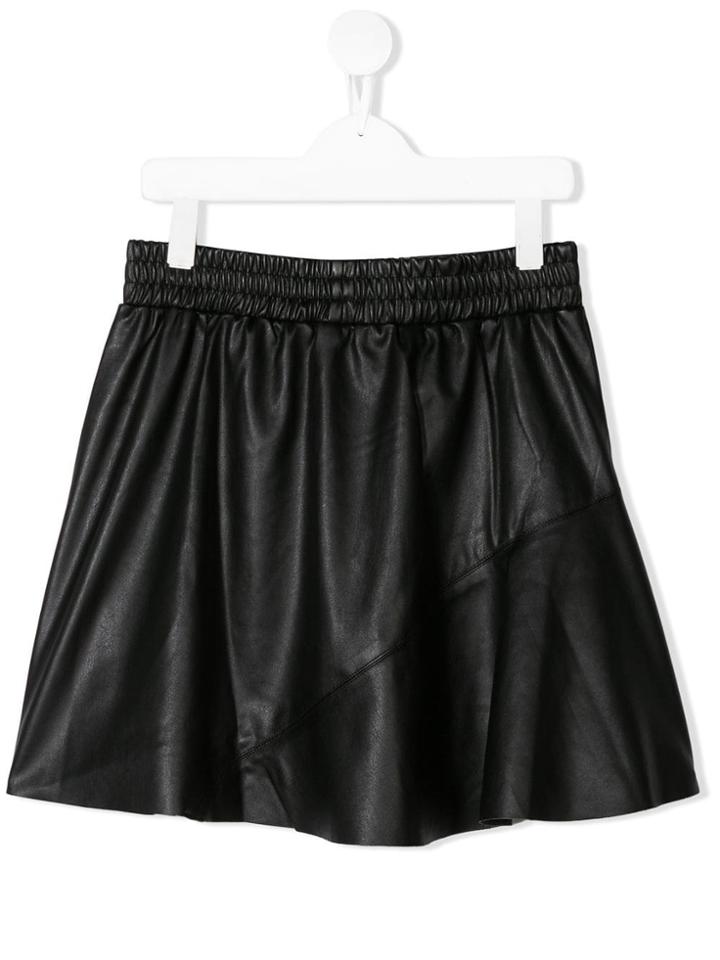 Zadig & Voltaire Kids Faux Leather Skirt - Black