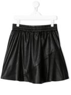 Zadig & Voltaire Kids Faux Leather Skirt - Black
