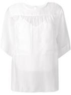 See By Chloé Round Neck Blouse - White