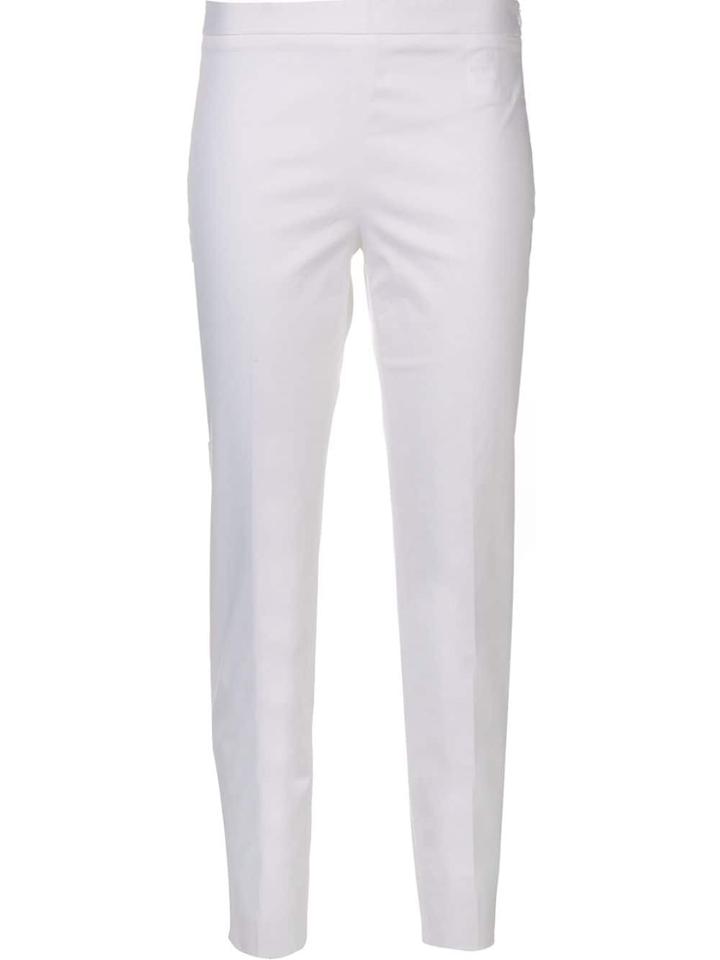 Alberto Biani Mid-rise Cropped Trousers - White