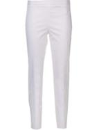 Alberto Biani Mid-rise Cropped Trousers - White