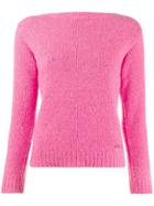 Prada Boat Neck Jumper - Pink