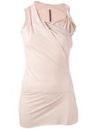 Rick Owens Lilies Asymmetric Neck Tank Top, Women's, Size: 40, Pink/purple, Viscose/polyamide/cotton