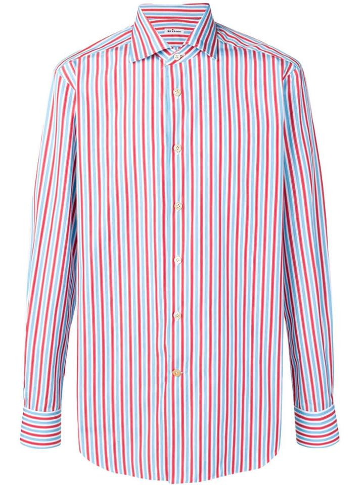 Kiton Striped Shirt - White