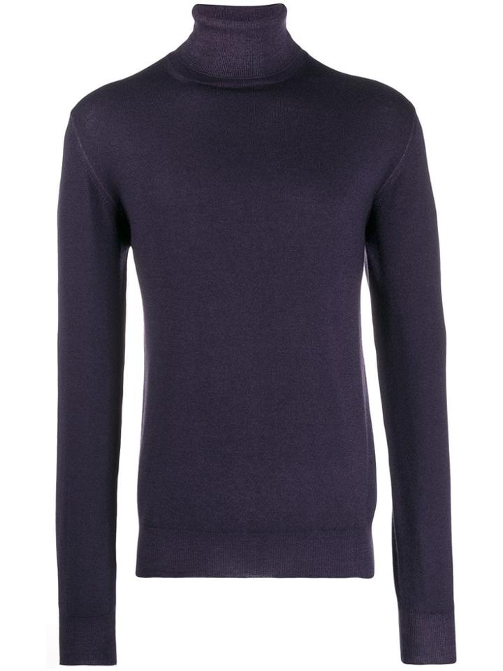 Etro Turtle Neck Jumper - Purple