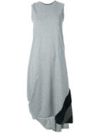 Assin Patch Detail Dress, Women's, Size: M, Grey, Cotton