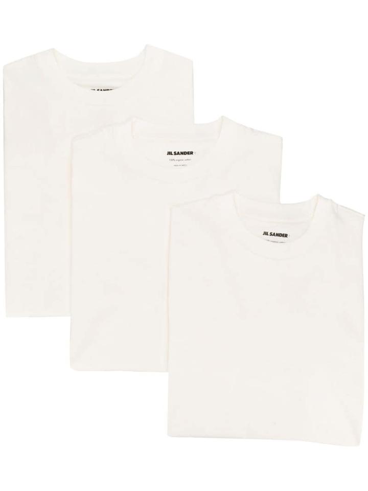 Jil Sander Crew Neck T-shirt Set - White