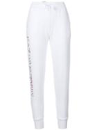 Ea7 Emporio Armani Logo Print Track Pants - White