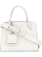 Prada Paradigm Small Tote Bag - White