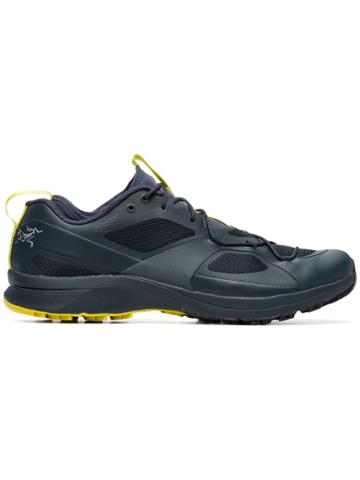 Arc'teryx Blue And Yellow Norvan Vt Gtx Sneakers