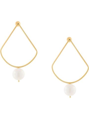 Le Chic Radical Orphea Pearl-embellished Earrings - Gold