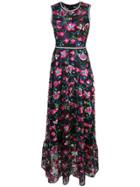 Cynthia Rowley Lorelei Embroidered Floral Dress - Black