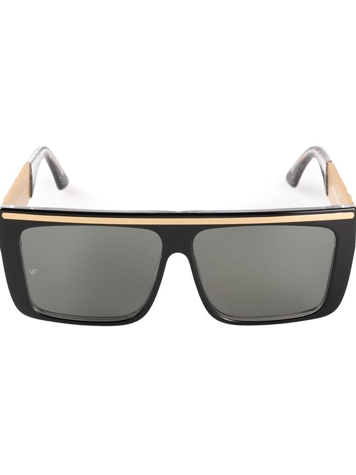 Vintage Frames 'love/hate' Sunglasses, Adult Unisex, Black, Acetate