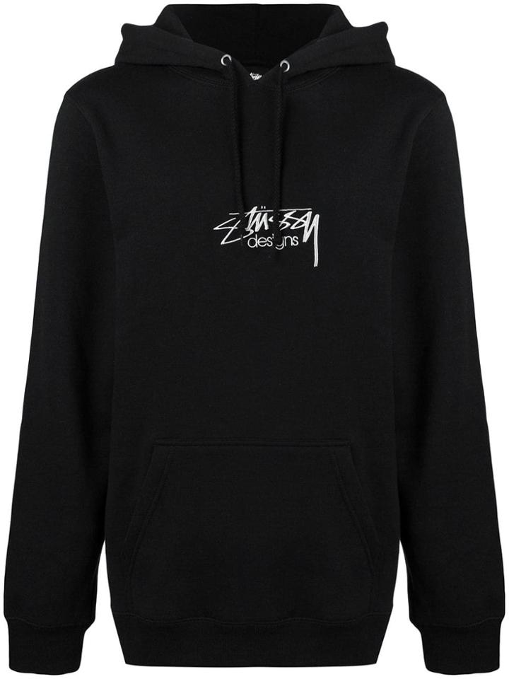 Stussy Logo Patch Hoodie - Black