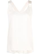 Jonathan Simkhai Sleeveless Shift Top - Ecru