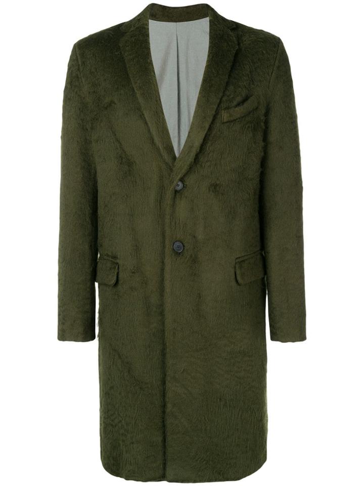 Roberto Collina Single Breasted Midi Coat - Green