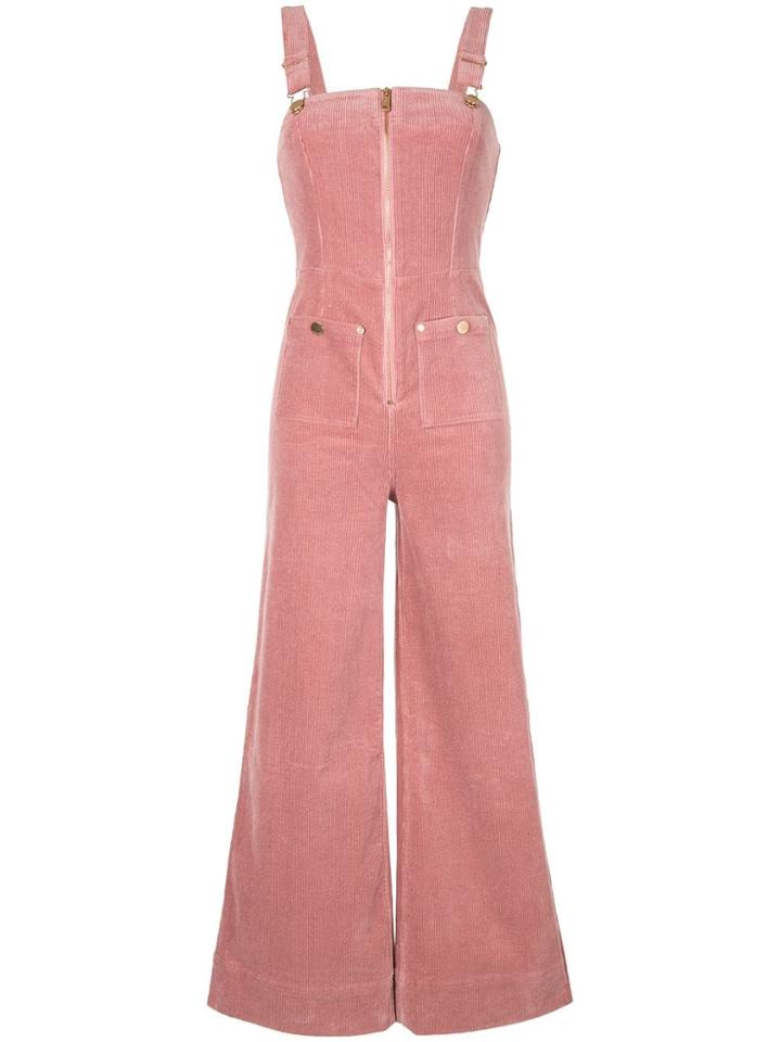 Alice Mccall Quincy Zip Front Overalls - Pink