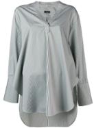 Joseph Longsleeve Henley Oversized Blouse - Grey