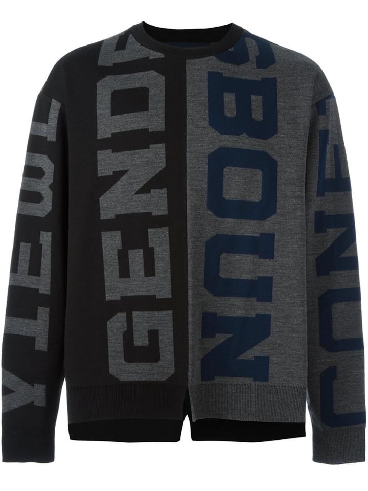 Juun.j Letters Jumper - Grey