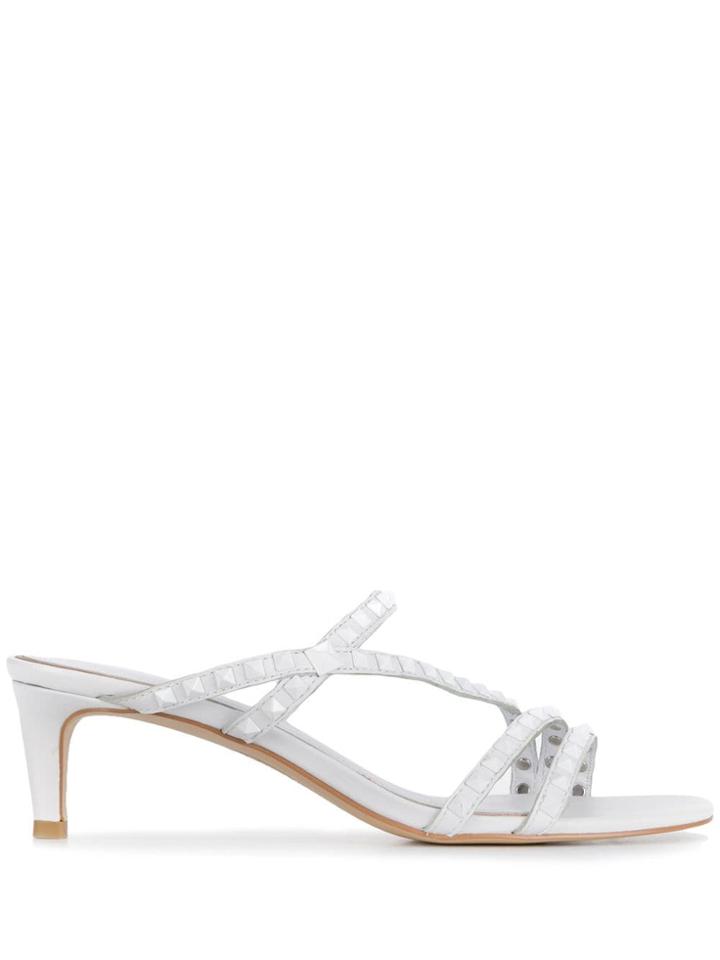 Ash Kate Studs Sandals - White