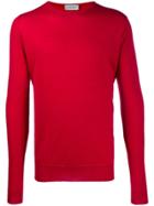 John Smedley Lundy Crew Neck Sweater - Red