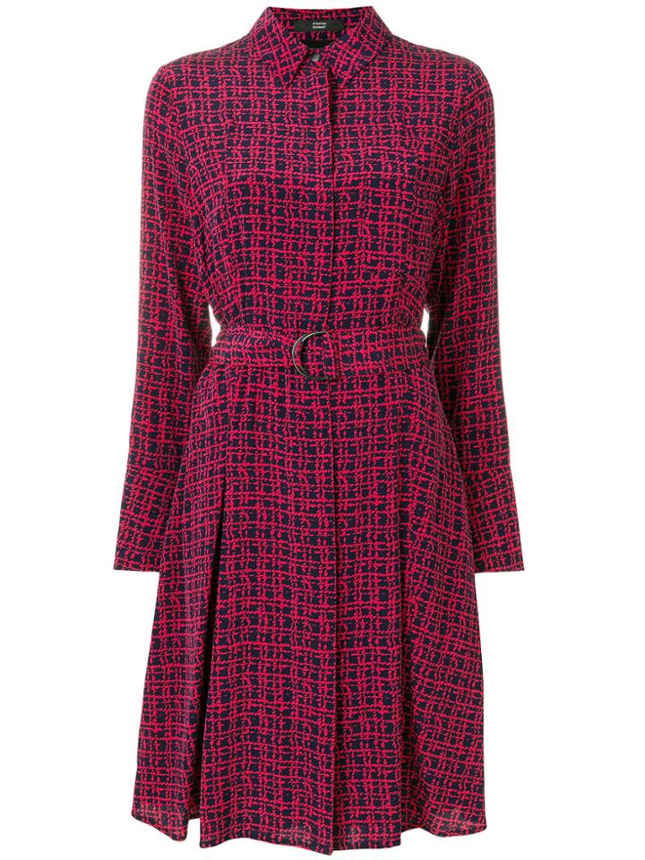 Steffen Schraut Printed Shirt Dress - Pink & Purple