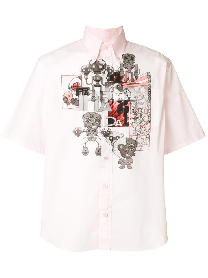 Prada Robot Print Shirt - Pink & Purple