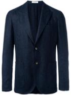 Boglioli Classic Blazer, Men's, Size: 52, Blue, Virgin Wool/cashmere/silk/cupro