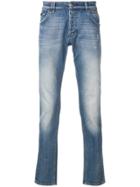Philipp Plein Faded Slim-fit Jeans - Blue