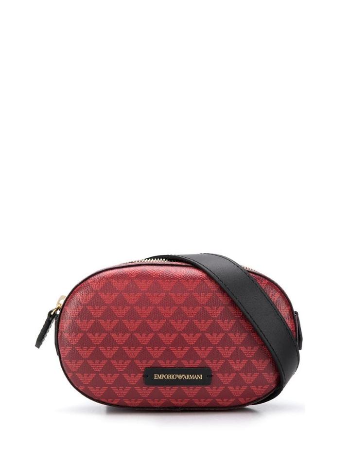 Emporio Armani Logo Print Belt Bag - Red