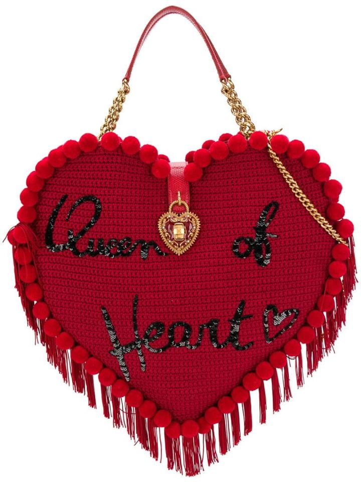 Dolce & Gabbana My Heart Crochet Bag - Red