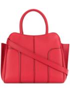 Tod's Panelled Tote - Red