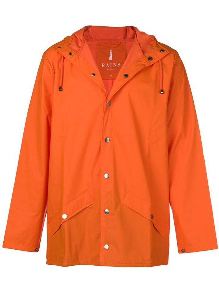 Rains Waterproof Hooded Coat - Yellow
