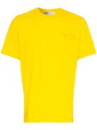 Y-3 Y3 Sml Logo Tee Yel - Yellow & Orange