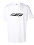 Msgm Upside Down Logo T-shirt - White