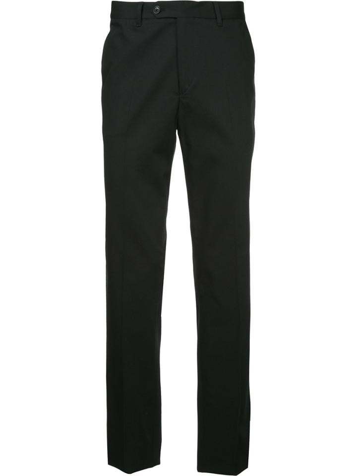 Gieves & Hawkes Tailored Fitted Trousers - Black