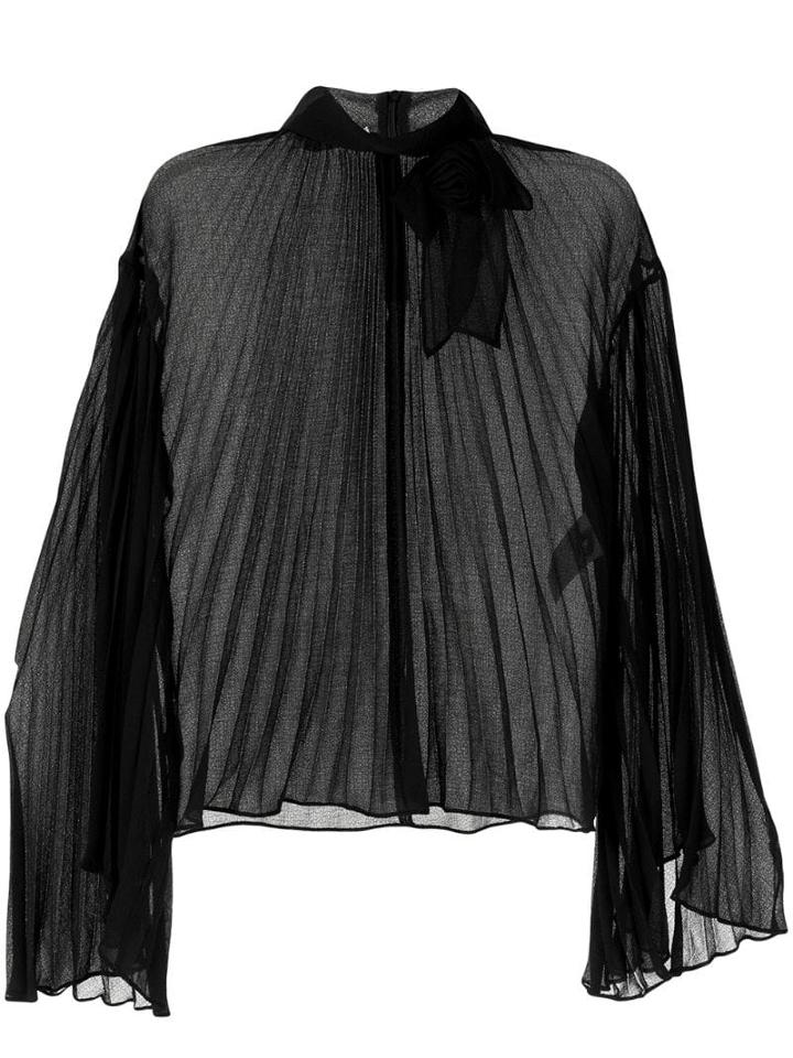 Philosophy Di Lorenzo Serafini Rose Detail Blouse - Black