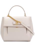 Salvatore Ferragamo Bow Detail Shoulder Bag - Nude & Neutrals