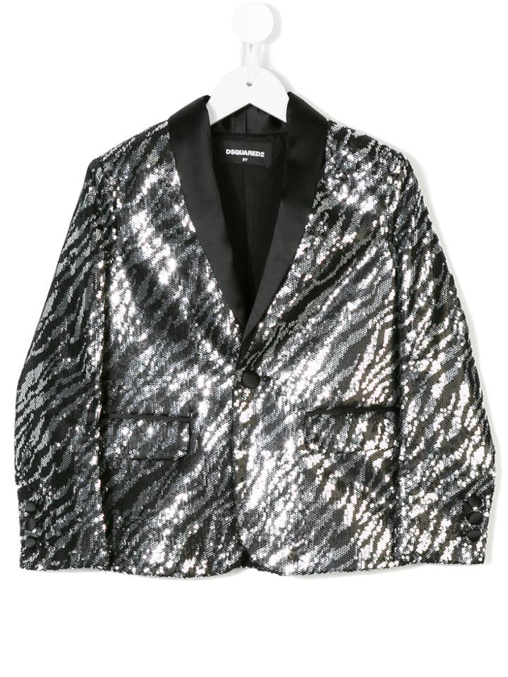 Dsquared2 Kids Sequinned Blazer - Black