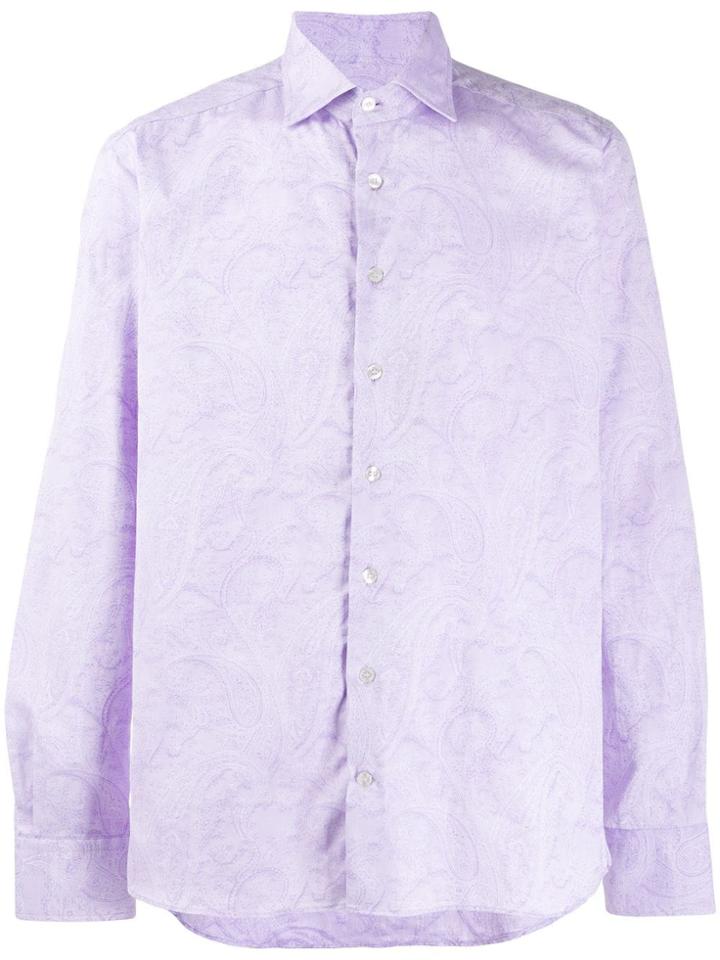 Etro Paisley Long-sleeve Shirt - Purple
