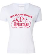 Philosophy Di Lorenzo Serafini Logo Print T-shirt - Blue