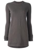 Rick Owens Drkshdw 'meg' Fine Knit Jumper, Women's, Size: Medium, Grey, Cotton