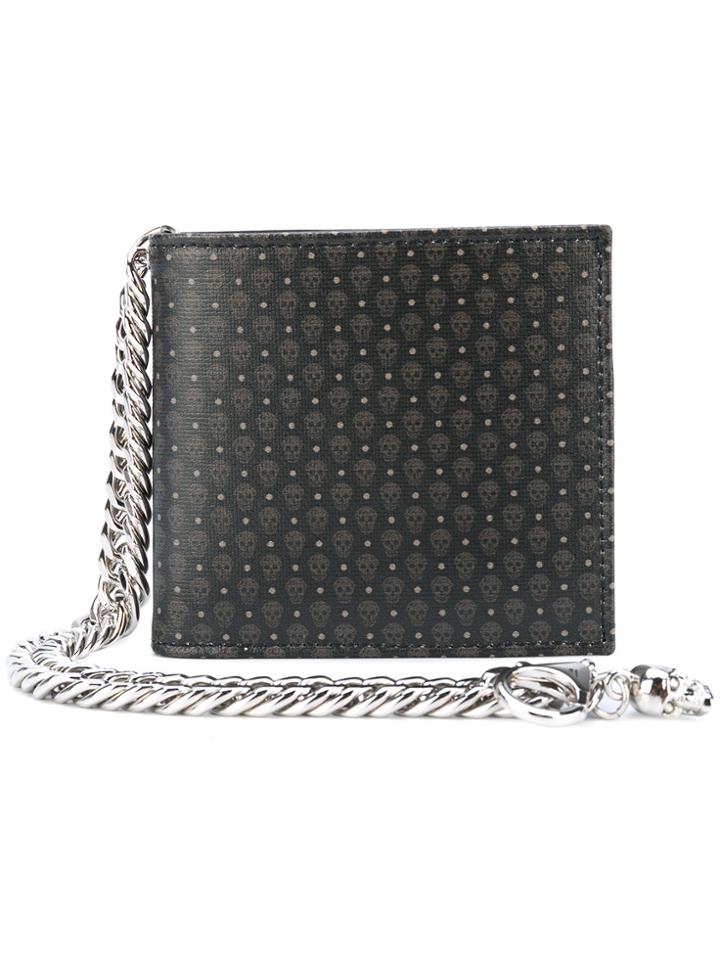 Alexander Mcqueen Skull Print Wallet - Black