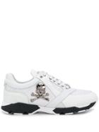 Philipp Plein Skull Motif Sneakers - White