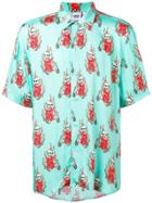 Sss World Corp Preacher Hawaiian Shirt - Blue