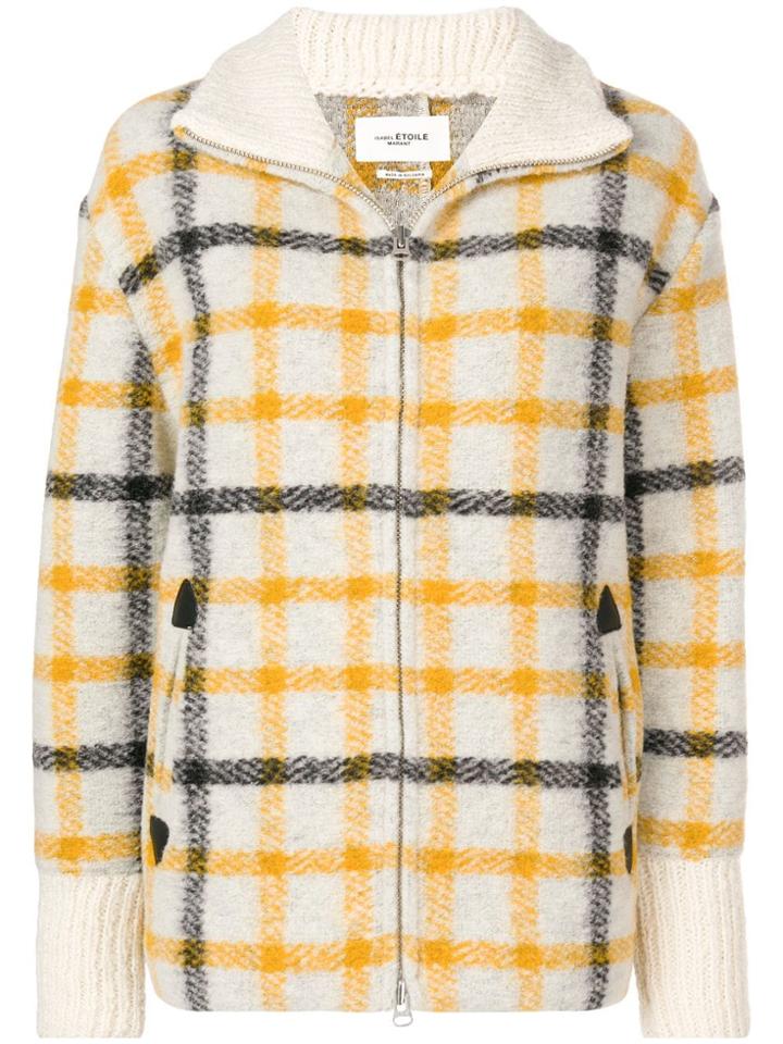 Isabel Marant Étoile Checked Pattern Bomber Jacket - Neutrals