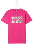 Diesel Kids Short Sleeved T-shirt - Pink