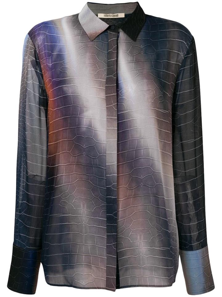 Roberto Cavalli Space-ombré Shirt - Black