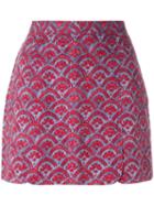 Vivienne Westwood Vintage Baroque Flower Printed Skirt, Women's, Size: 44, Red
